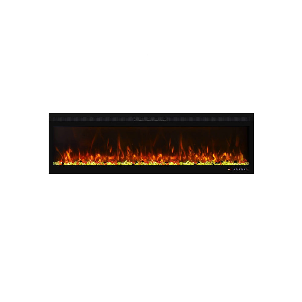 Mystflame 3D La Perla 60 realistischer Wand-Elektrokamin (BxHxT) 1524x450x160 mm