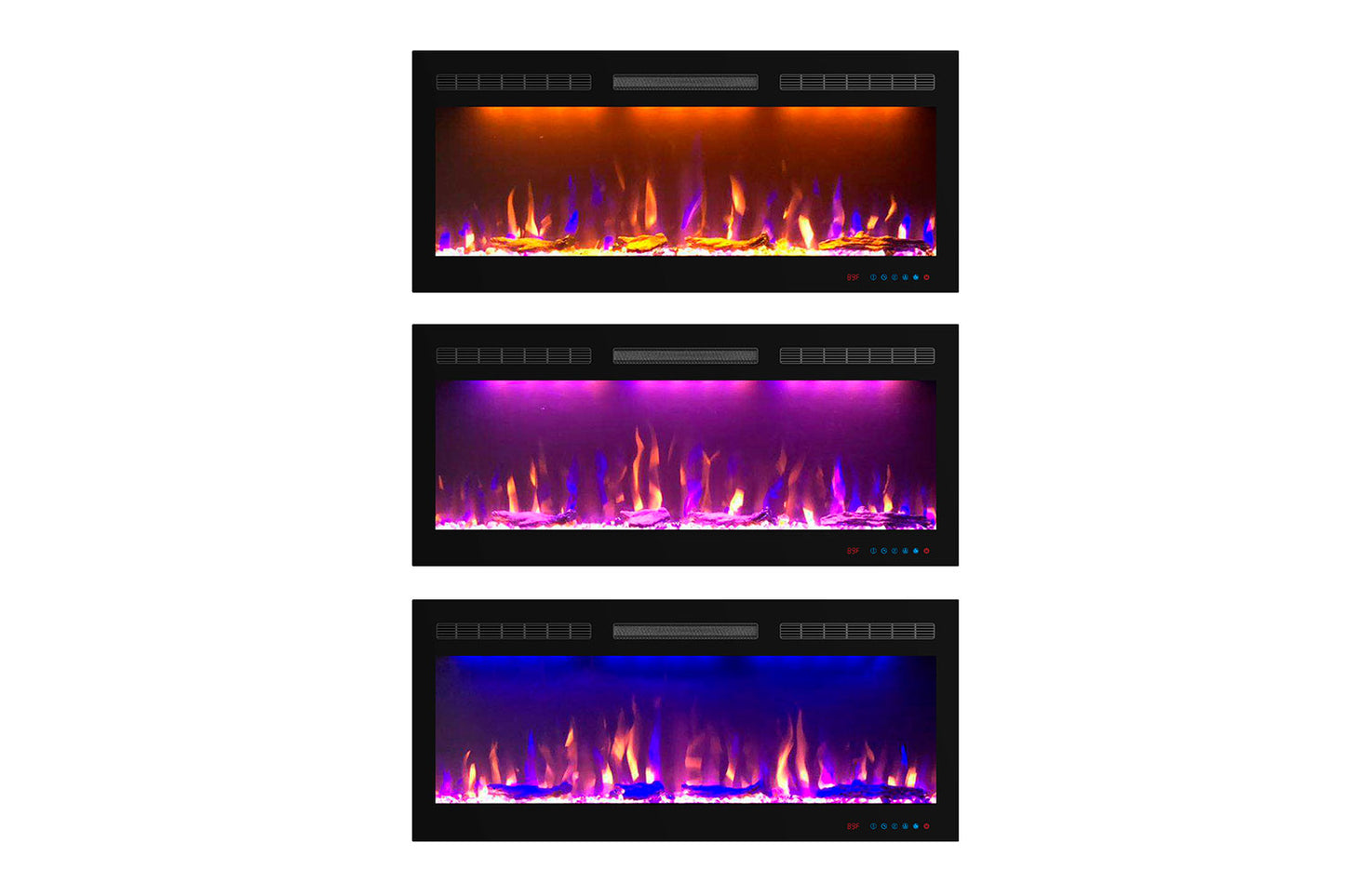 Moderner elektrischer Kamin Mystflame Crystal 36 (BxHxT) 915x450x145 mm