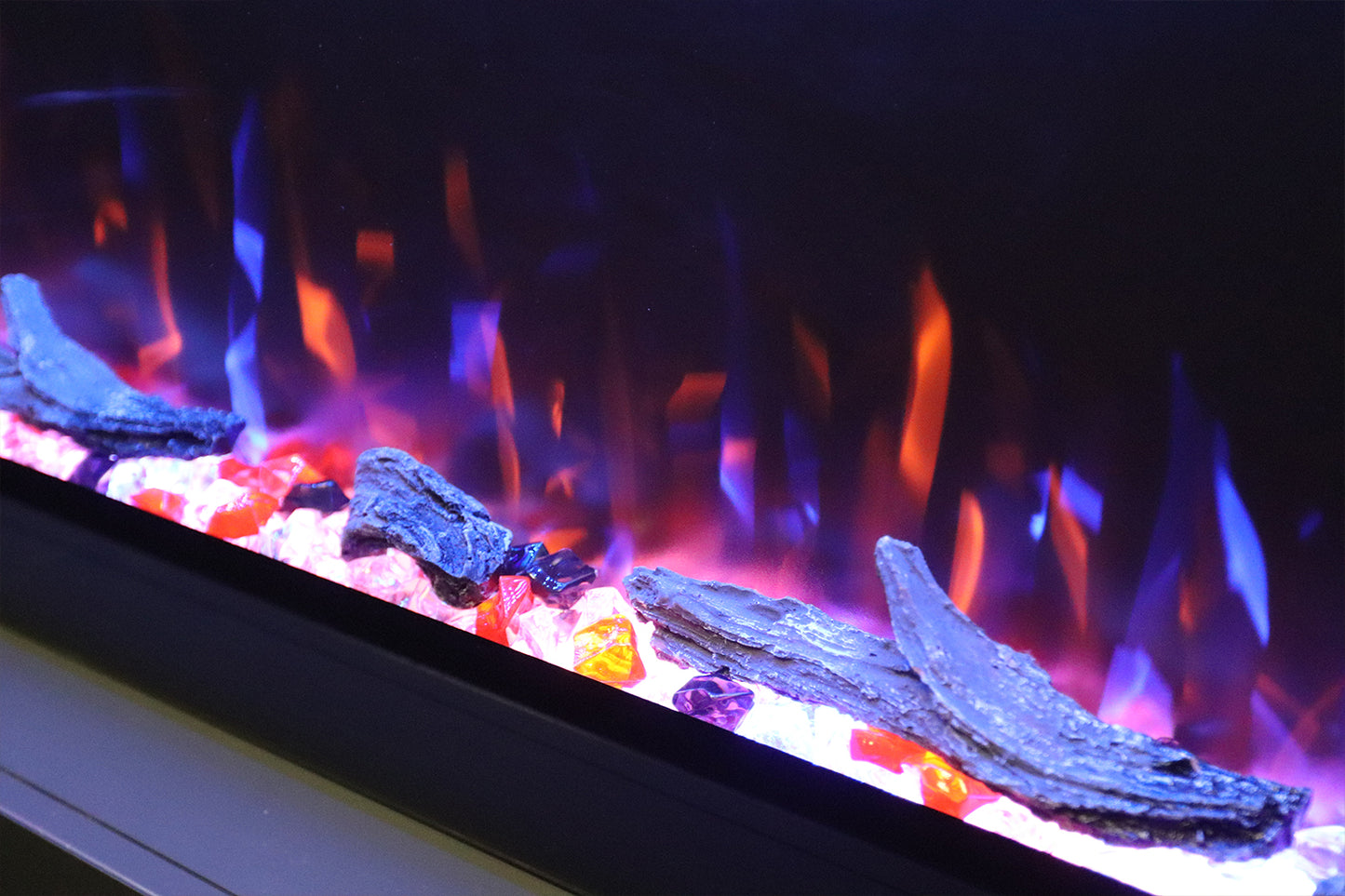 Moderner elektrischer Kamin Mystflame Crystal 36 (BxHxT) 915x450x145 mm