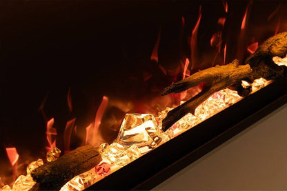 Moderner elektrischer Kamin Mystflame Crystal 72 Wi-Fi (BxHxT) 1830x450x145 mm