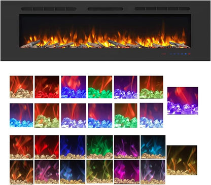 Dekorativer elektrischer Wandkamin Mystflame Galaxy 72 (BxHxT) 1830x450x145 mm