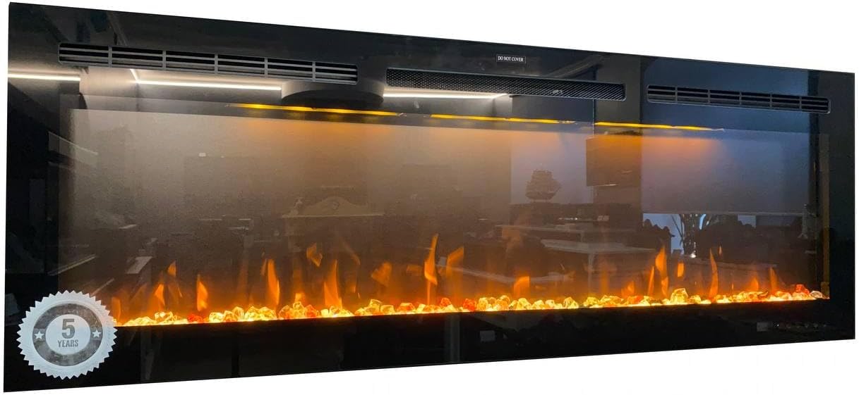 Dekorativer elektrischer Wandkamin Mystflame Galaxy 72 (BxHxT) 1830x450x145 mm
