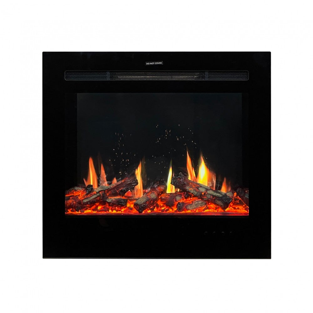 Elektrokamin mit Holzscheiten und Heizfunktion Mystflame V-Art 25 (BxHxT) 660x602x202 mm