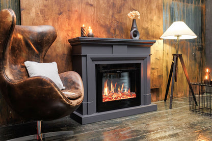 Elektrokamin mit Holzscheiten und Heizfunktion Mystflame V-Art 25 (BxHxT) 660x602x202 mm