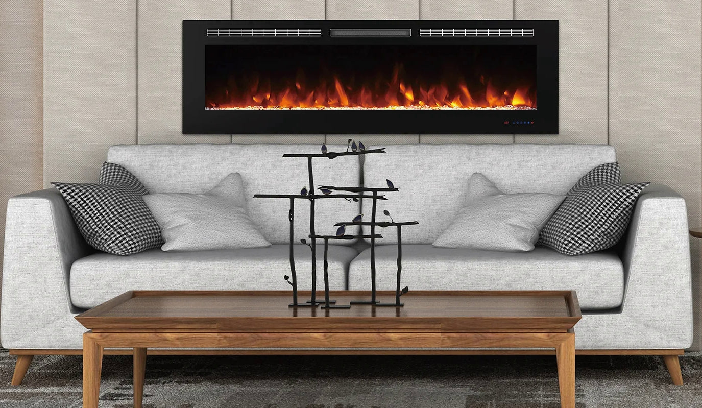 Dekorativer elektrischer Wandkamin Mystflame Galaxy 84 (BxHxT) 2133x450x145 mm